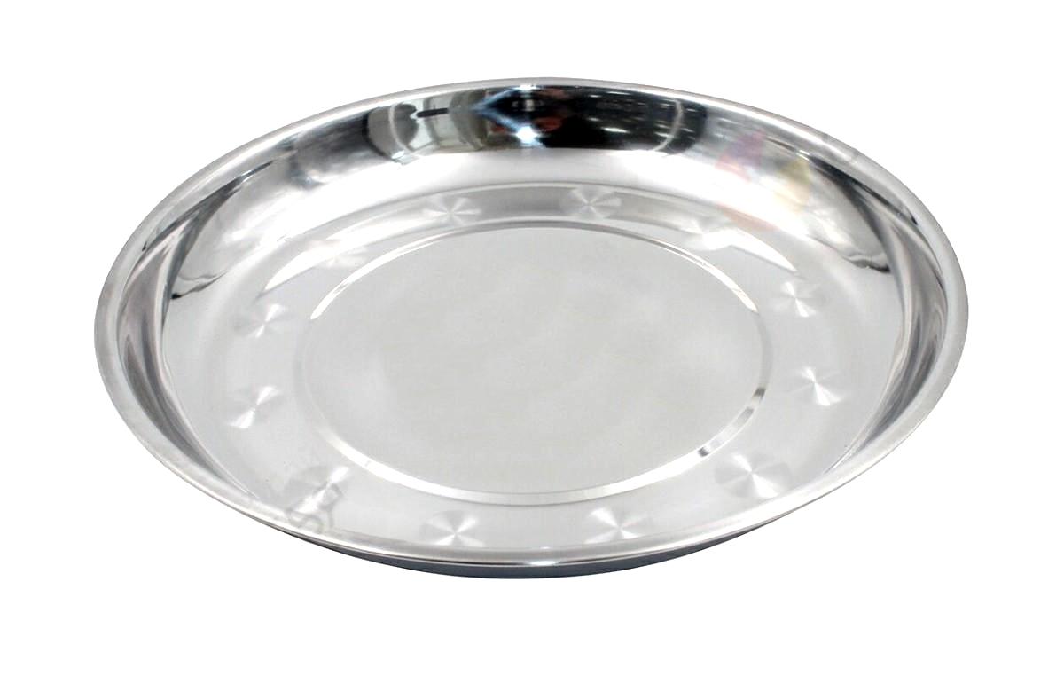 Тарелка нерж. 20 см