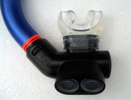 Трубка Technisub "Air Dry" с клапаном,  прозр. силикон