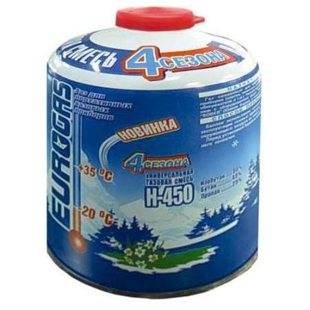 Баллон газовый 450 Еврогаз (изобутан/пропан/бутан)